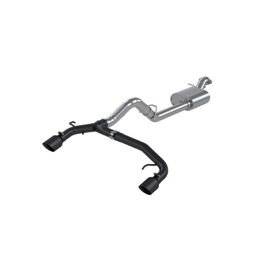 MBRP Exhaust S5241BLK 3in. Cat-Back; 2.5in. Dual Split Rear Exit; BLK
