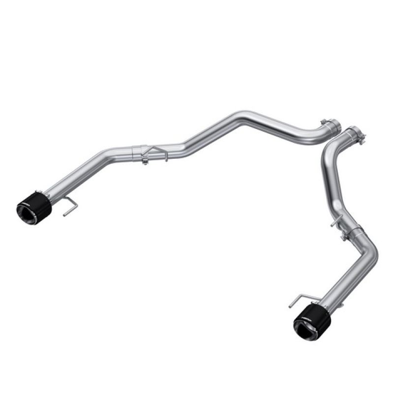 MBRP Exhaust S52663CF 3in. Axle-Back; Dual Rear Exit; T304; CF Tips