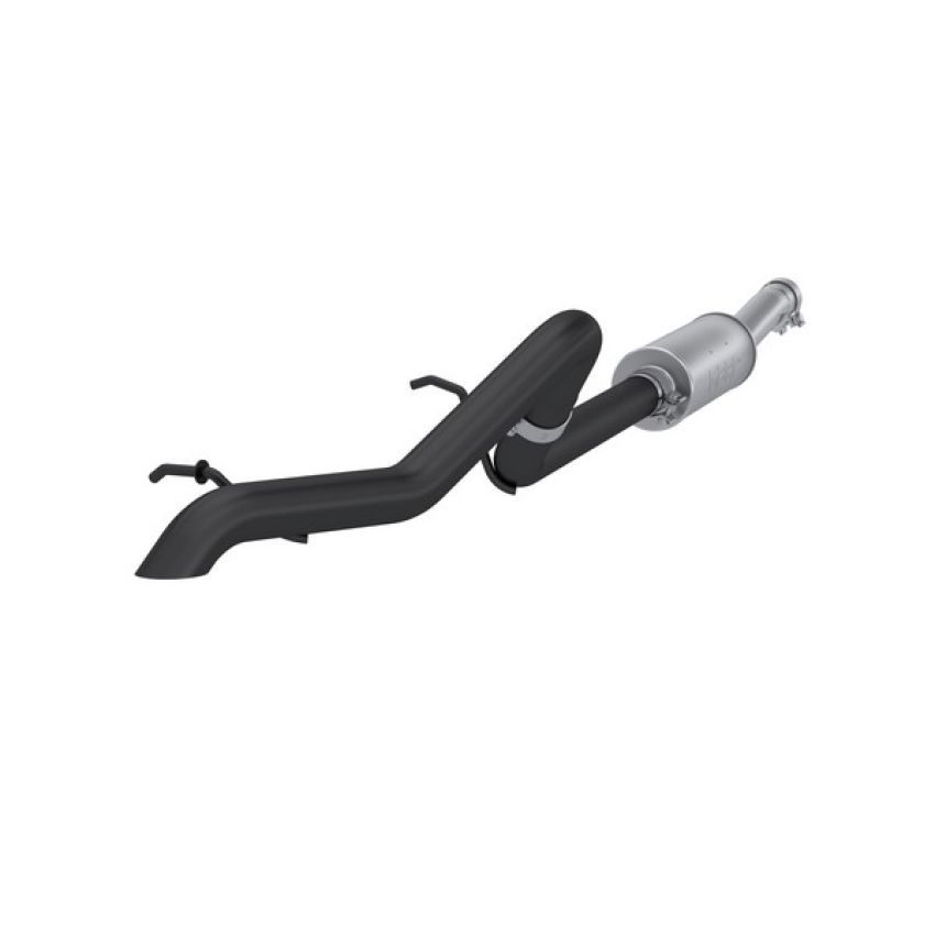 MBRP Exhaust S5514BLK 2.5in. Cat-Back; Turn Down Rear; Muffler Before Axle; Off-Road Tail Pipe; BLK