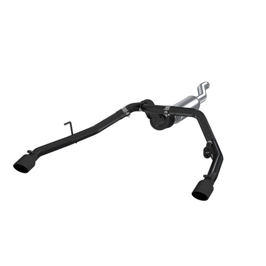MBRP Exhaust S5538BLK 3in. Cat-Back; 2.5in. Dual Rear Exit; BLK