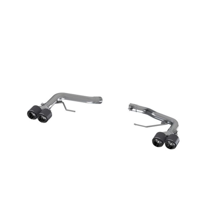 MBRP Exhaust S56023CF 2.5in. Axle-Back; Dual Rear Exit; Muffler Bypass; T304; CF Tips.
