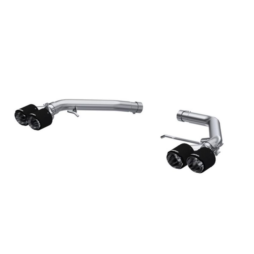 MBRP Exhaust S56033CF 2.5in. Axle-Back; Dual Rear Exit; T304; CF Tips.