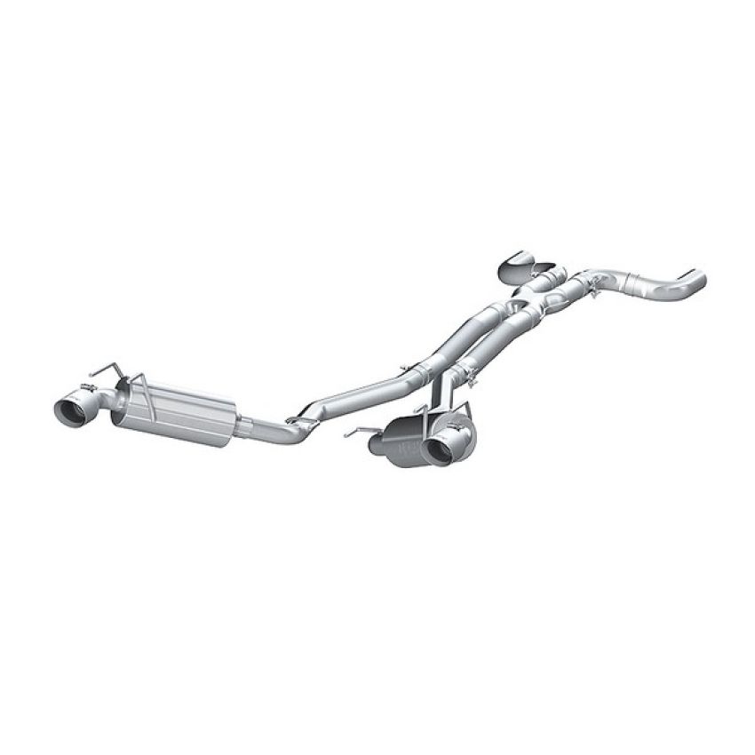 MBRP Exhaust S7020304 2.5in. Cat-Back; Dual Exhaust; Dual Rear Exit; T304