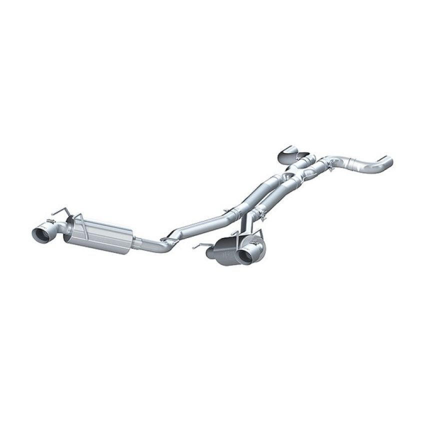 MBRP Exhaust S7020409 2.5in. Cat-Back; Dual Exhaust; Dual Rear Exit; T409