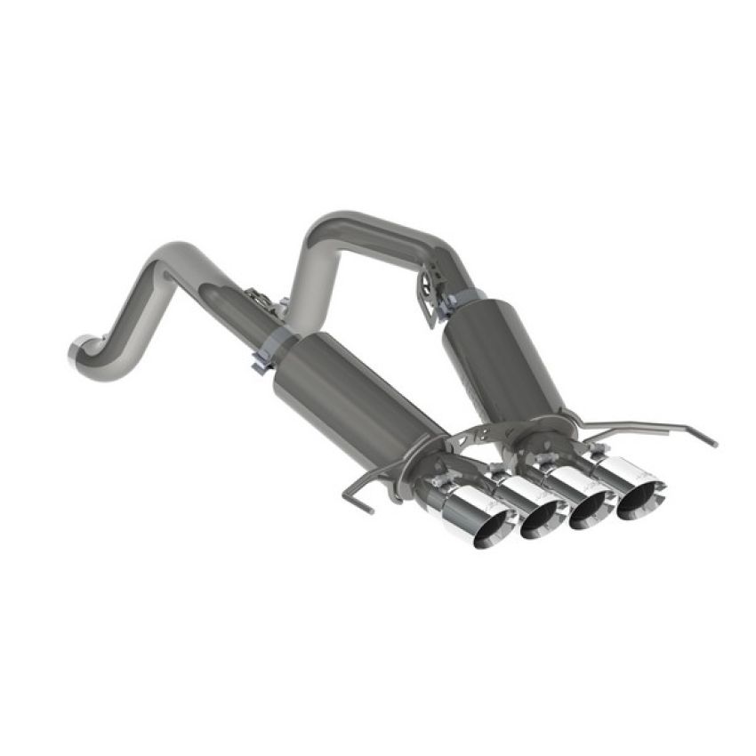 MBRP Exhaust S7030304 3in. Axle-Back; Dual Muffler; Dual Rear Exit; Quad Tip; T304