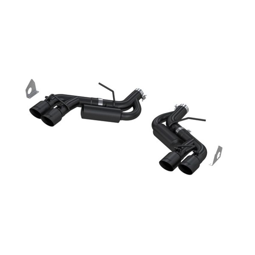 MBRP Exhaust S7036BLK 3in. Axle-Back; Dual Rear Exit; Quad Tip; BLK
