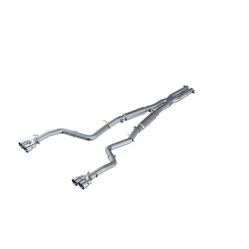MBRP Exhaust S7115AL 3in. Cat-Back; Dual Rear Exit; Street Version; AL; Quad Tips