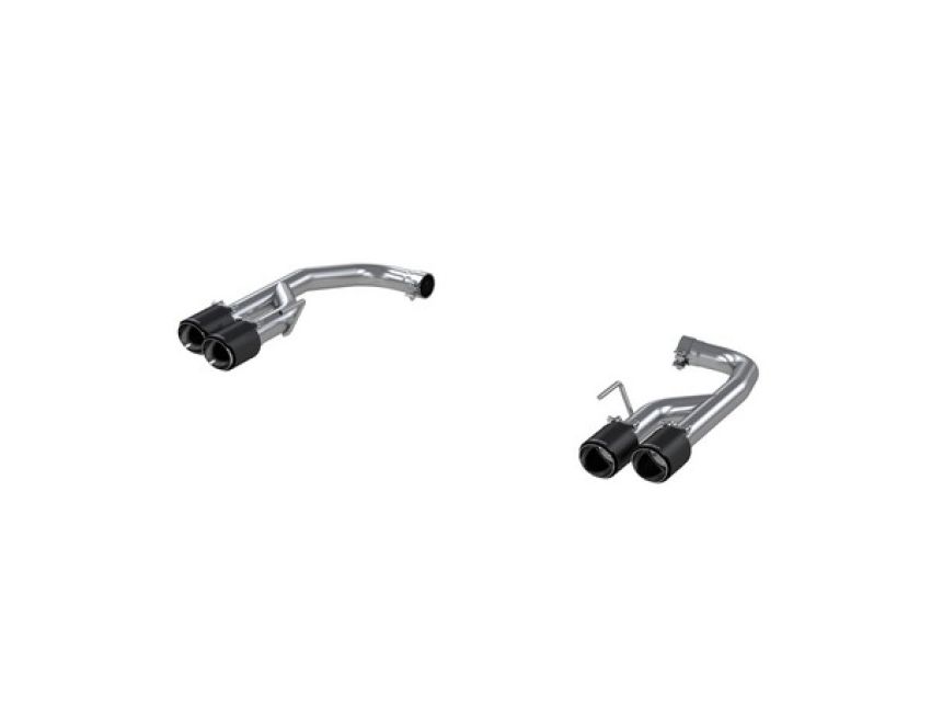 MBRP Exhaust S72113CF 2.5in. Axle-Back; Dual Rear Exit; T304; Quad CF Tips