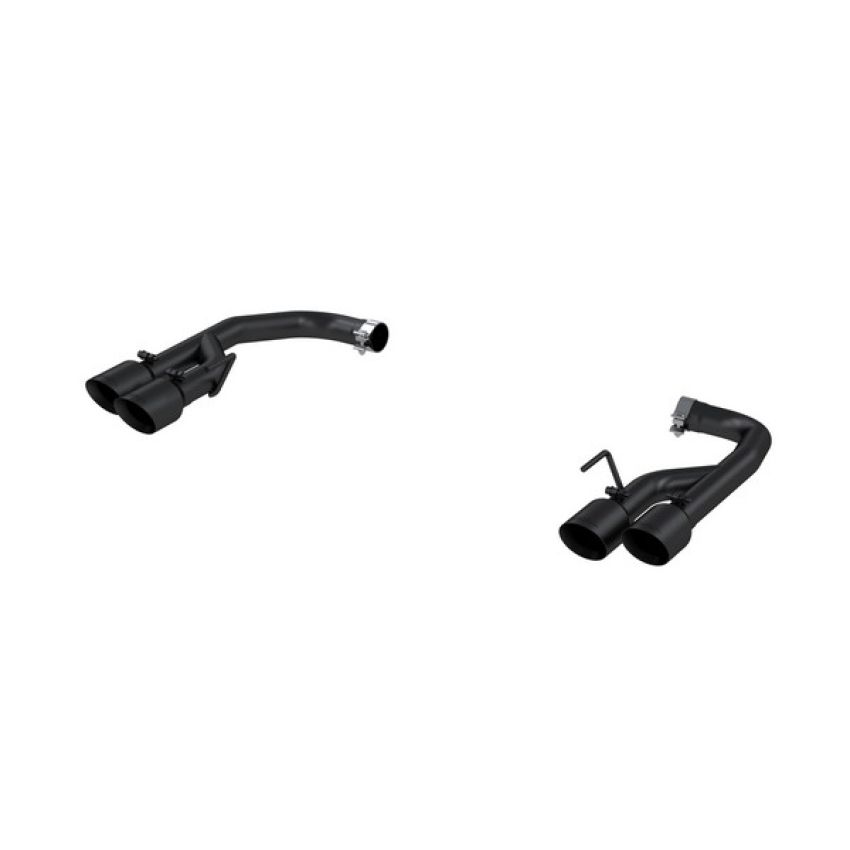 MBRP Exhaust S7211BLK 2.5in. Axle-Back; Dual Rear Exit; BLK; Quad Tips