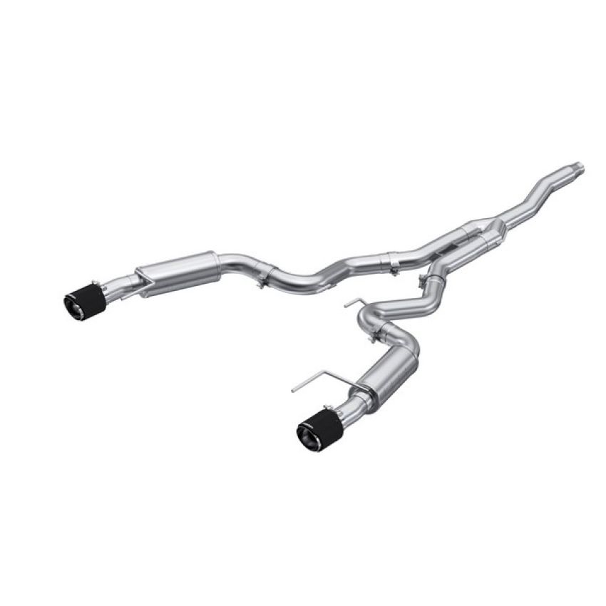 MBRP Exhaust S72753CF 3in. Cat-Back; Dual Split Rear Exit; Race Version; T304