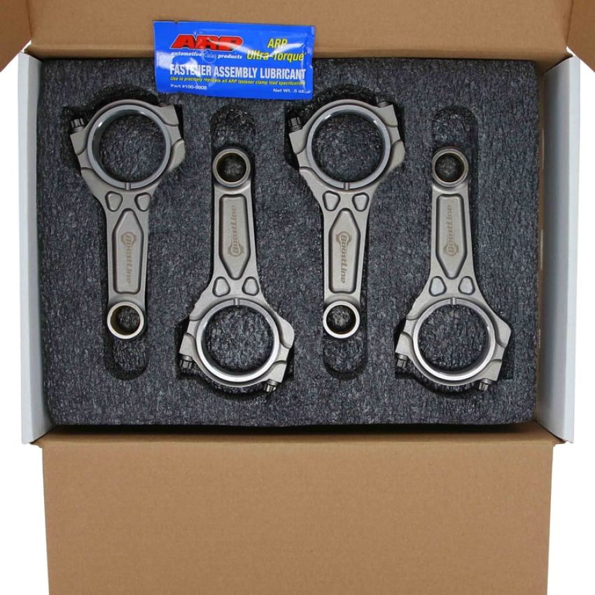 Boostline SB5090866 Connecting Rod, Subaru Fa20/Fa20Dit, 129.30 mm Length, ARP2000, Set of 4