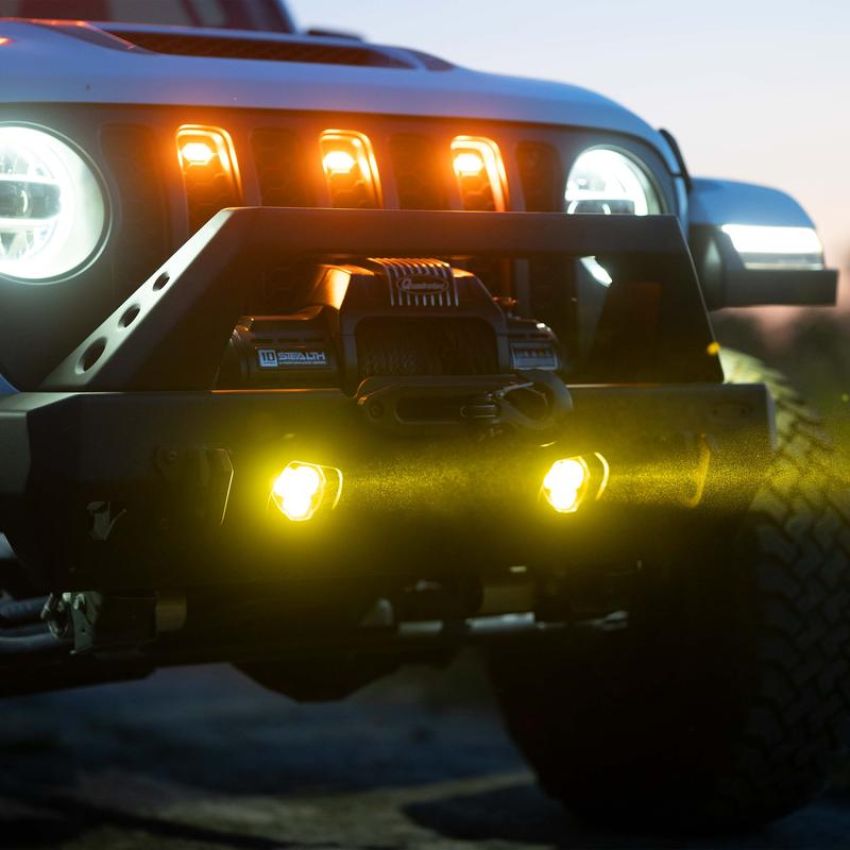 KC HiLiTES 97147 KC FLEX ERA 3 LED DM SAE FOG 2-LIGHT MSTR KIT 10-24 JEEP JK JL JT AFTERMARKET