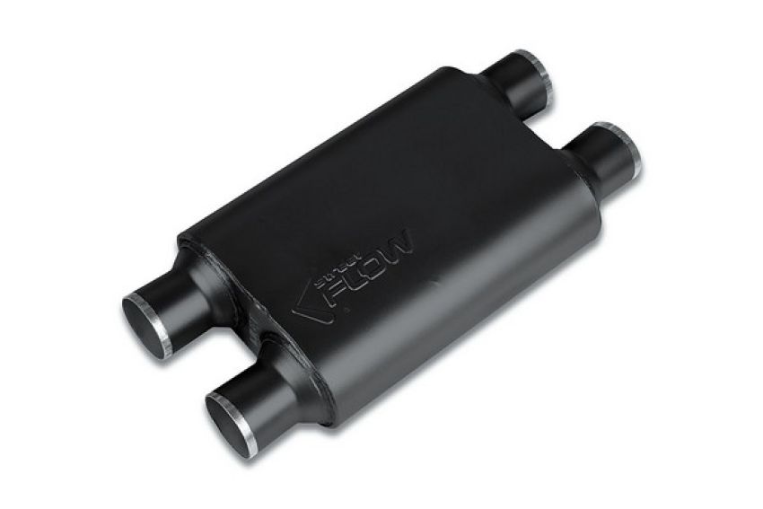 Street Flow SFS425404 Performance Stainless Steel Chambered Muffler
