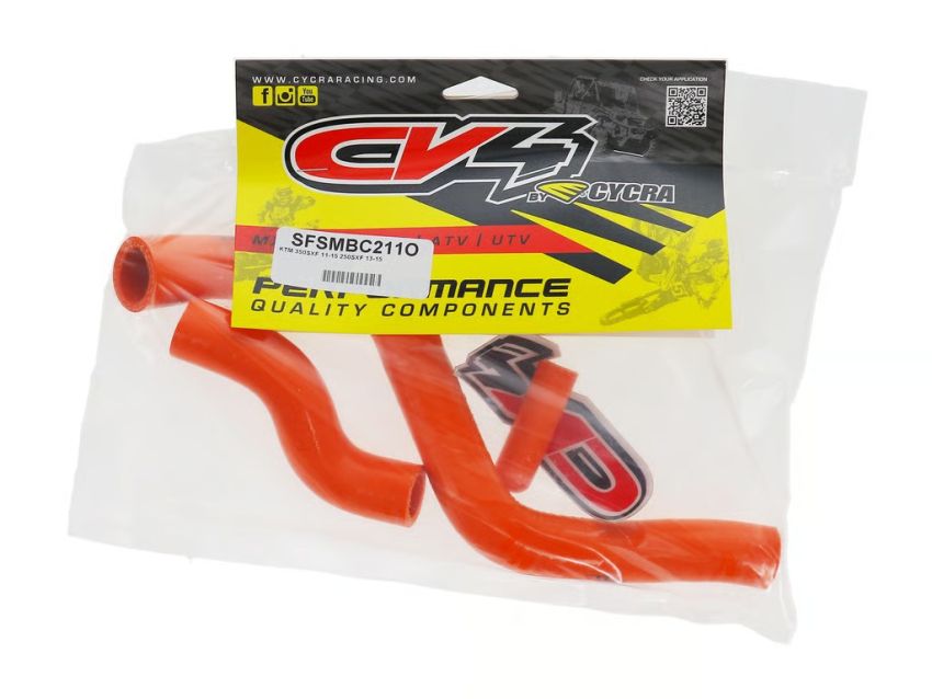 Wiseco SFSMBC211O CV4 by Wiseco Radiator Hose Kit, Y-Type, Orange