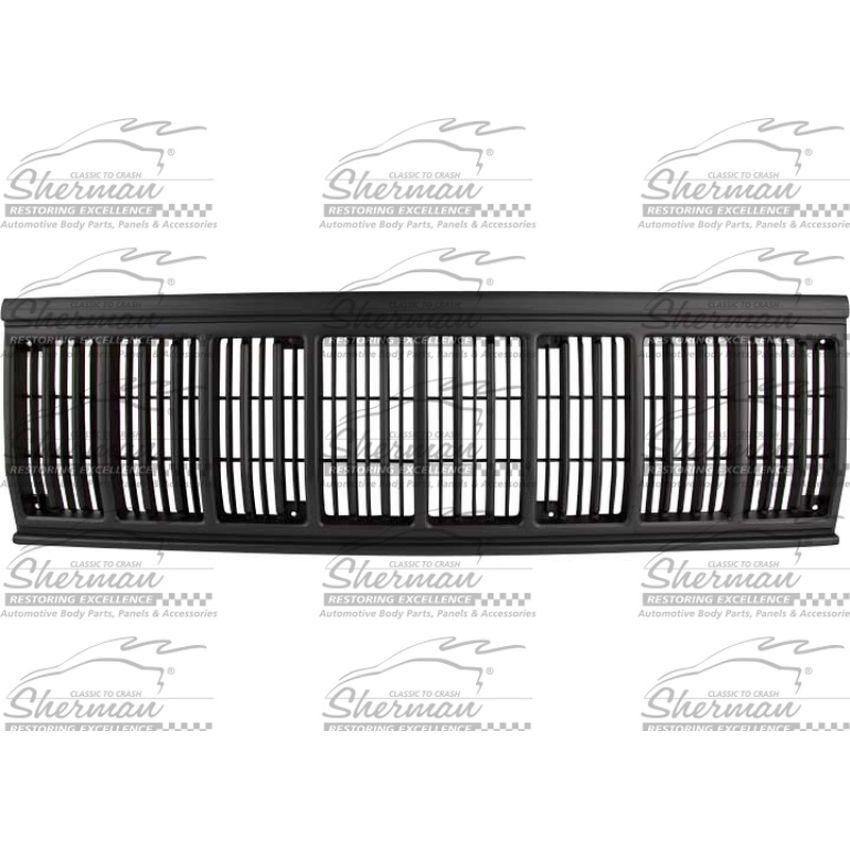 GRILLE ASSY CHEROKEE; BLACK JEEP CHEROKEE 1991-1992; CHEROKEE; BLACK JEEP CHEROKEE 1993-1996