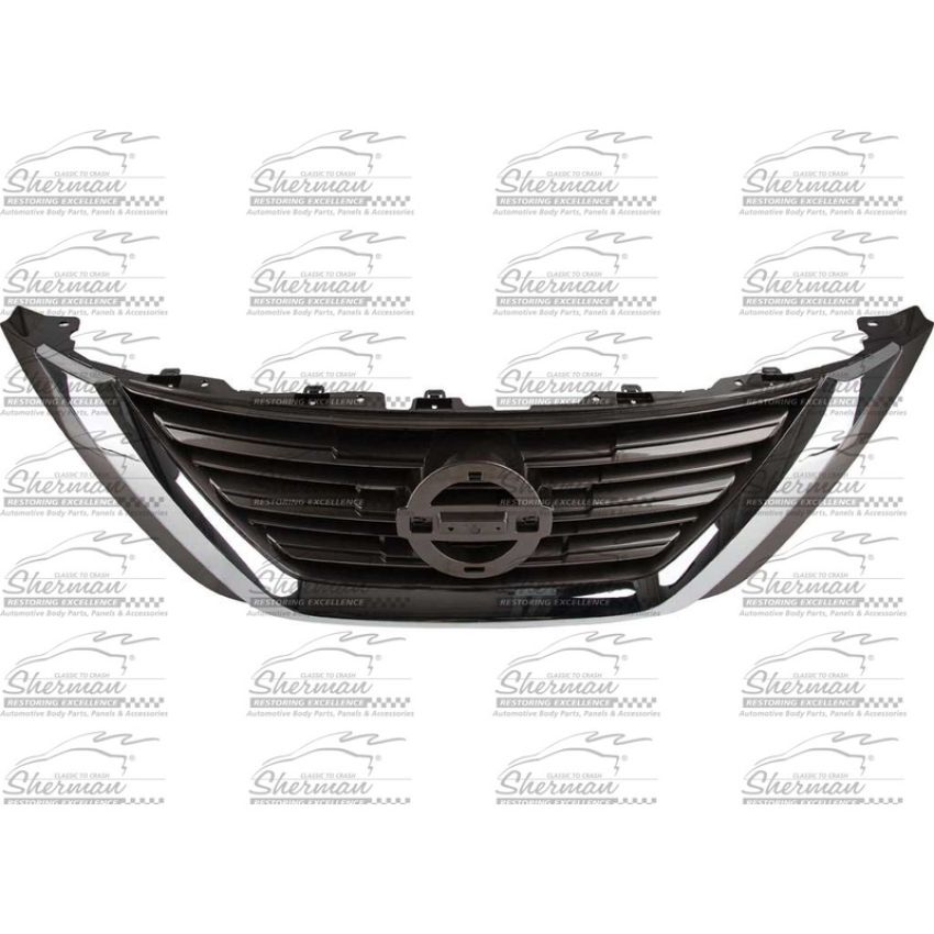 GRILLE ASSY; W/CHROME MLDG; SILVER GRAY NISSAN ALTIMA SDN 16-18