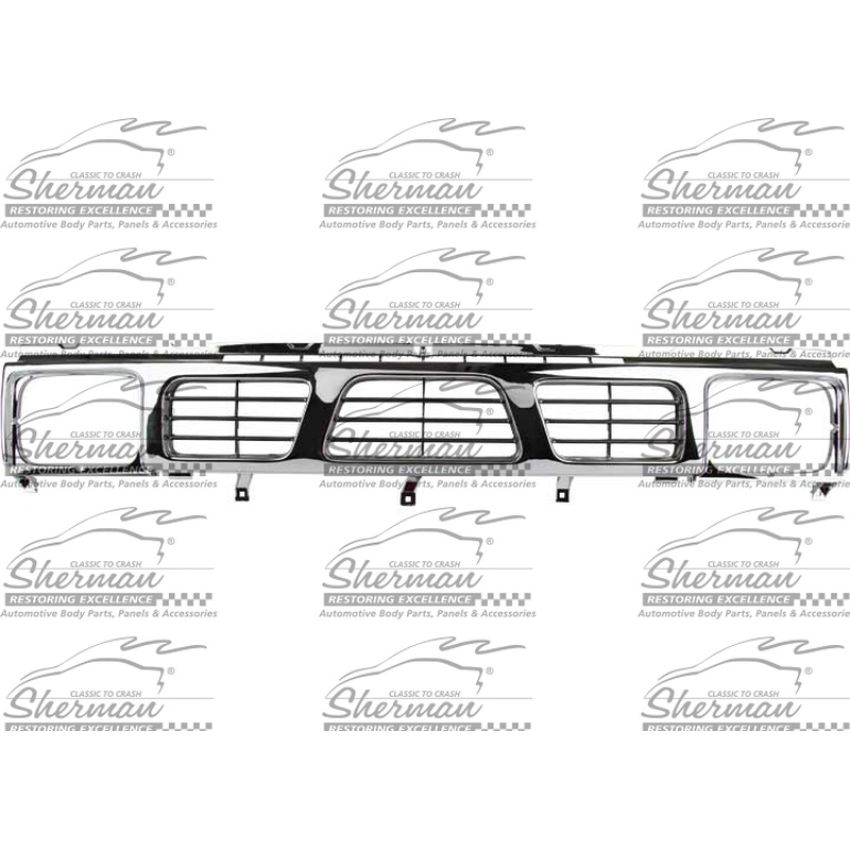 GRILLE CHR/DK ARG NISSAN P/U 93-97
