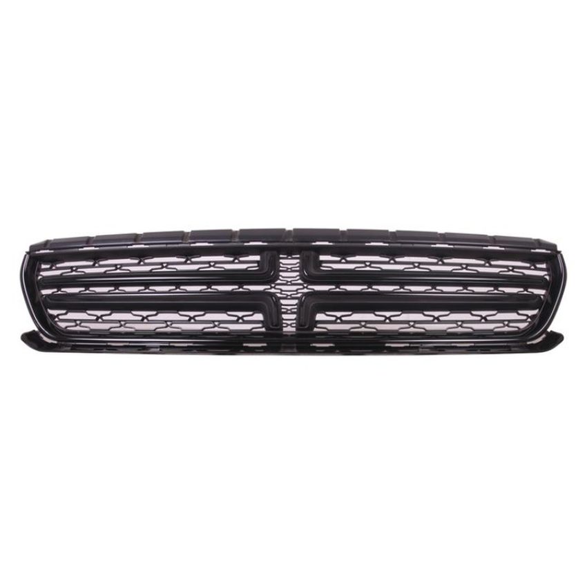 GRILLE ASSY W/O HOOD SCOOP; W/O CHROME; MAT/GLOSS BLACK DODGE CHARGER 15-C