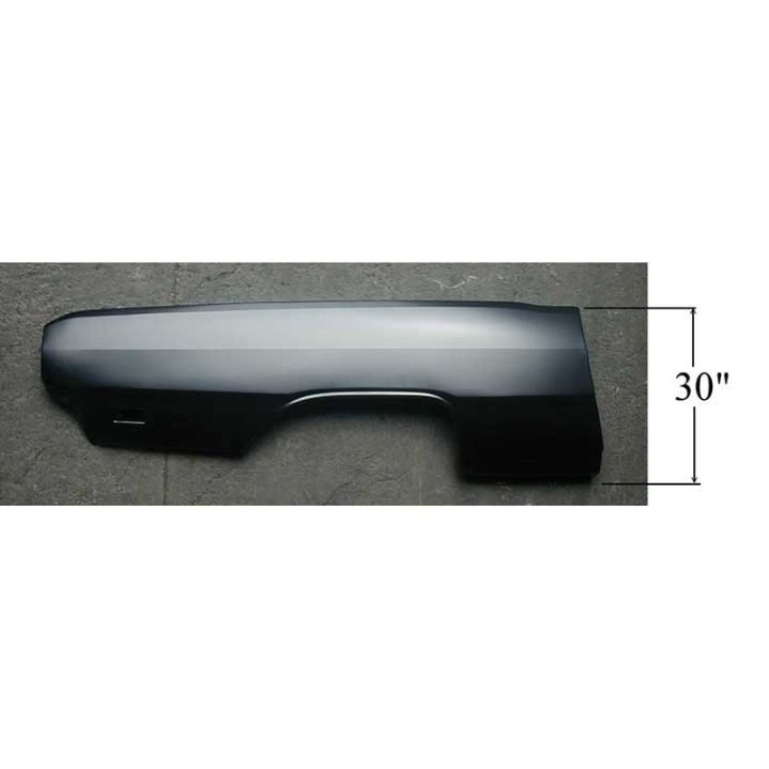 LH QUARTER PANEL 2 DOOR DART 67-68 (NO MARKER HOLE; MUST CUT ROUND HOLE FOR 68)