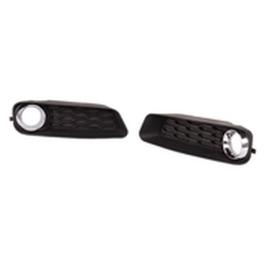RH FRONT BUMPER INSERT FOG LAMP COVER BLACK W/ FOG LAMPS AVENGER 11-14