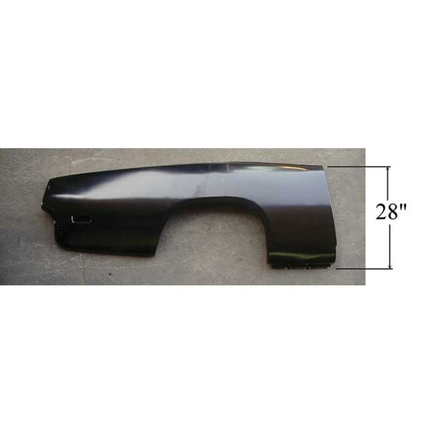 LH QUARTER PANEL W/ RECT LAMP HOLE BARRACUDA 69