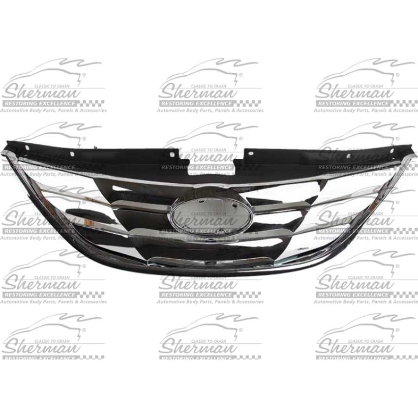 GRILLE ASSY TYPE 1; PTM HYUNDAI SONATA 11-14