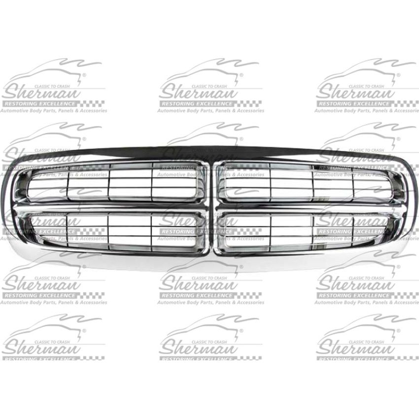 GRILLE CHR/BLK DAKOTA 97-04; DURANGO 98-03