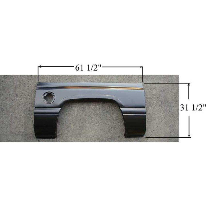 LH WHEEL OPNG REPAIR PANEL 8 FT BOX OLD STYLE DODGE P/U R1500 94-01; R2500/3500 94-02