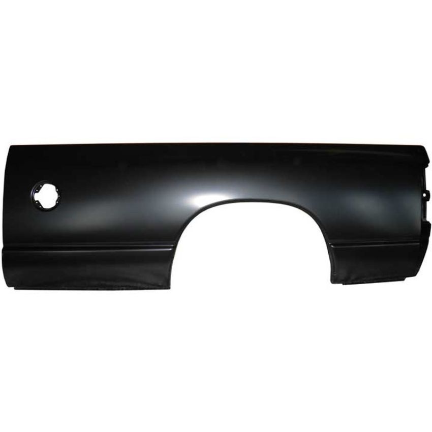 LH PICKUP BOX SIDE 8 FOOT BED; W/SINGLE REAR WHEELS; OUTER PNL DODGE R1500 MEGA CAB/2500/3500 05-09