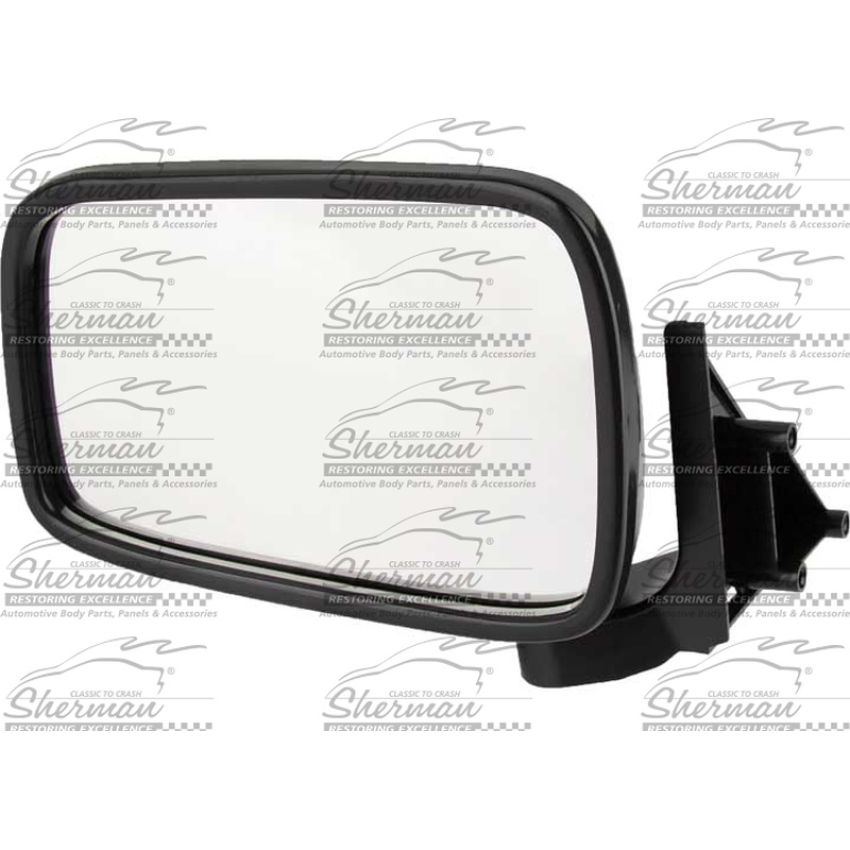 LH DOOR MIRROR MAN NON-HTD TEXT BLK FLDG MAZDA P/U 86-93