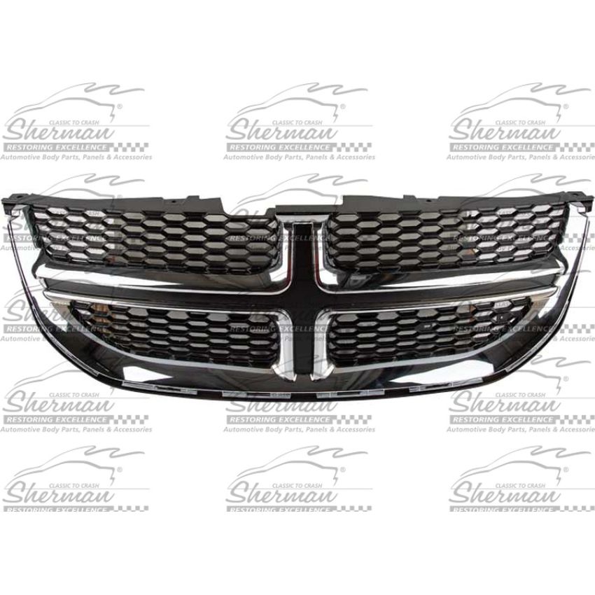 GRILLE ASSY CHROME/BLACK DODGE GRAND CARAVAN 2011-2019