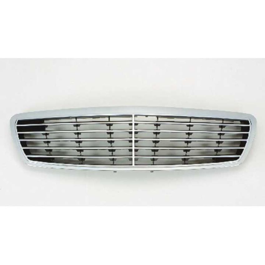GRILLE ASSY AVANTEGARDE PKG; W/O PROXIMITY CRUISE CONTROL; CHROME/BLACK MB E55 AMG/E500/E350 03-06