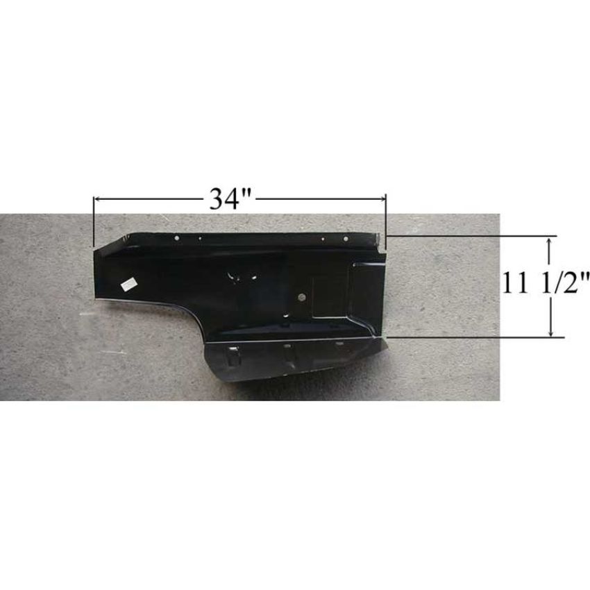 RH TRUNK FILLER PANEL COMPLETE MUSTANG 64-70