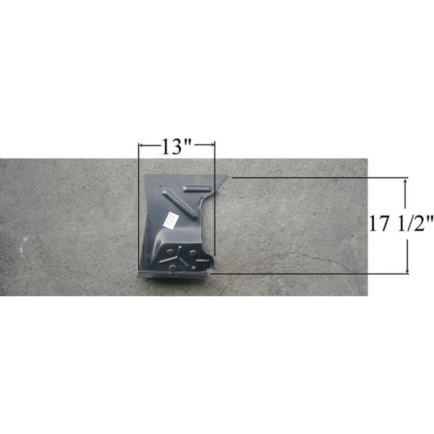 LH RR FENDER APRON MUSTANG/COUGAR 67-68