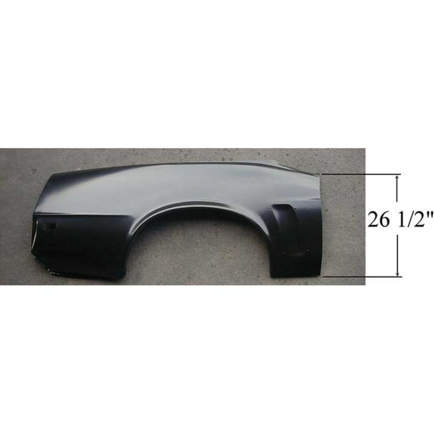 LH QUARTER PANEL SKIN W/ LOUVER MUSTANG HT/CONV 69