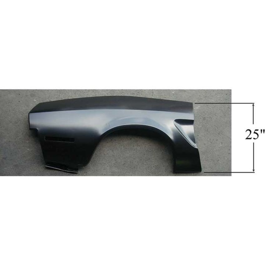 LH QUARTER PANEL SKIN (CUT OUT GAS FILL HOLE FOR 74; ALTER FOR FSTBK) MUSTANG II 75-78
