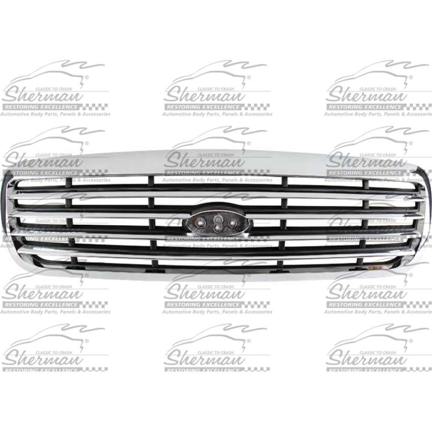 GRILLE CHR/BLK CROWN VICTORIA BASE/LX/LX SPORT 98-11; POLICE MODEL 98; BASE /LX POLICE MODEL 03-11