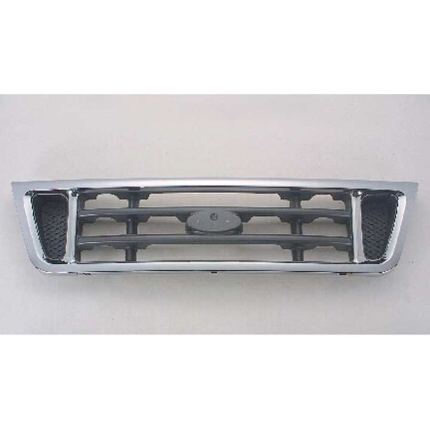 GRILLE CHR/GRY ECONOLINE 03; GAS MODELS 04-07