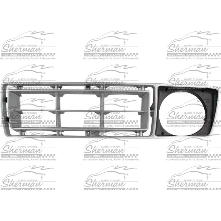 LH GRILLE 2 PC ARG/BLK FORD P/U 76-77