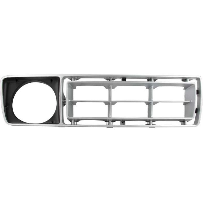 RH GRILLE 2 PC ARG/BLK FORD P/U 76-77
