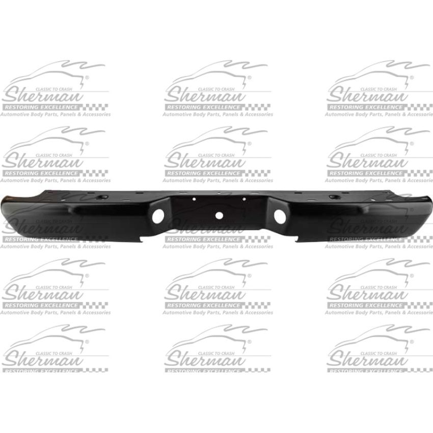 RR BUMPER FACE BAR BLK W/O HITCH STYLESIDE RANGER 98-11