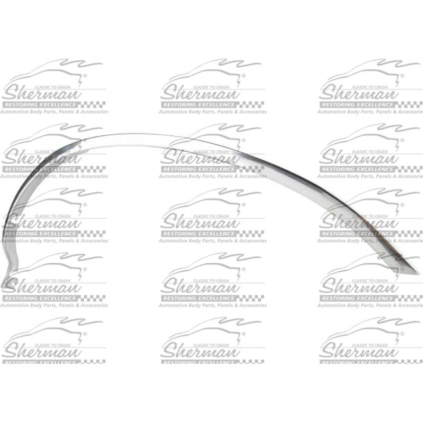 RH FRONT WHEELWELL MLDG CHR FORD P/U 87-98 (F150 87-96; F250/F350 87-98) ; BRONCO 87-96