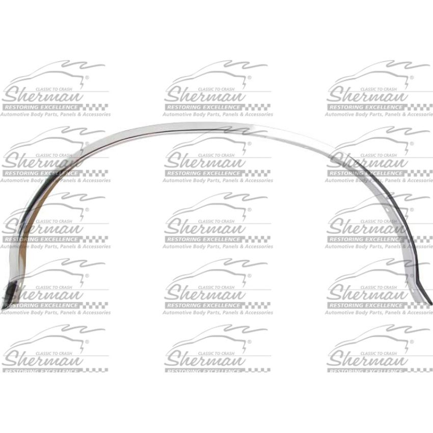 LH RR WHEELWELL MLDG CHR FORD P/U 87-98 (F150 87-96; F250/F350 87-98) ; BRONCO 87-96