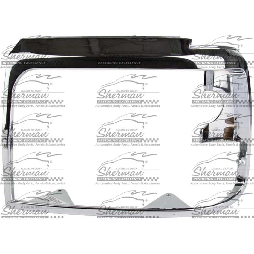 LH HEADLAMP DOOR CHR FORD P/U 92-98 (F150 92-96; F250/F350 92-98) ; BRONCO 92-96