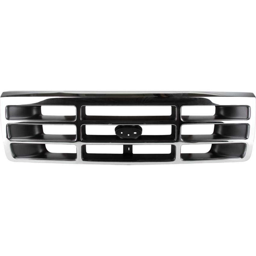 GRILLE CHR/CHAR/GRAY FORD P/U 92-98 (F150 92-96; F250/F350 92-98) ; BRONCO 92-96