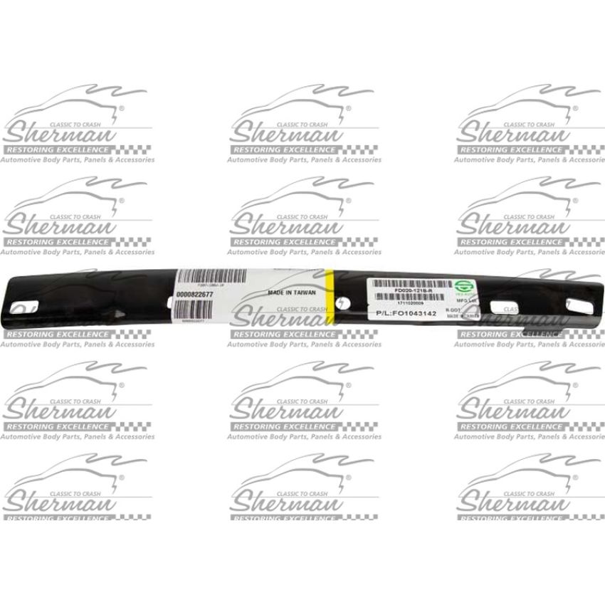 RH FRONT BUMPER COVER SUPPORT W/FOG LAMPS; UPPER FORD F-150 15-17