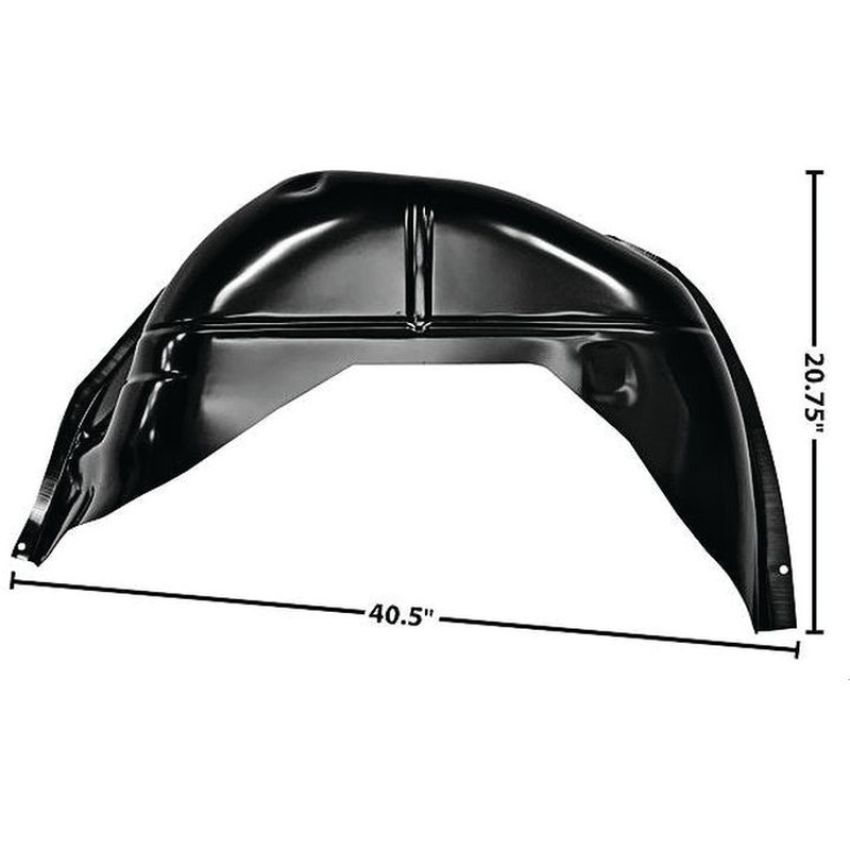 LH REAR WHEELHOUSE INNER PANEL FITS CONVERTIBLE; CHEVELLE 70-72
