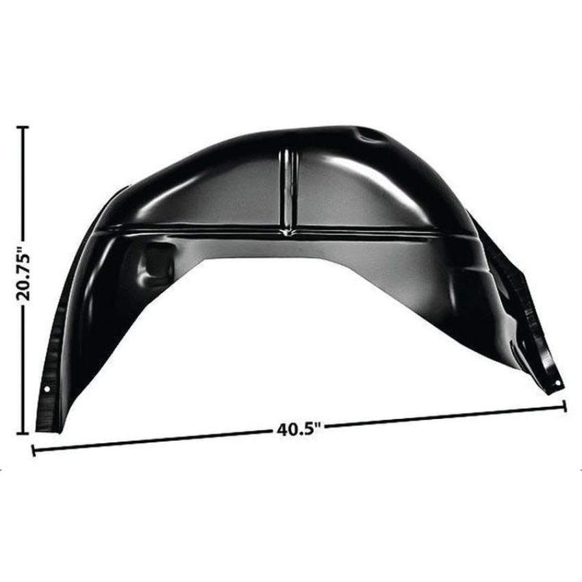 RH REAR WHEELHOUSE INNER PANEL FITS CONVERTIBLE; CHEVELLE 70-72