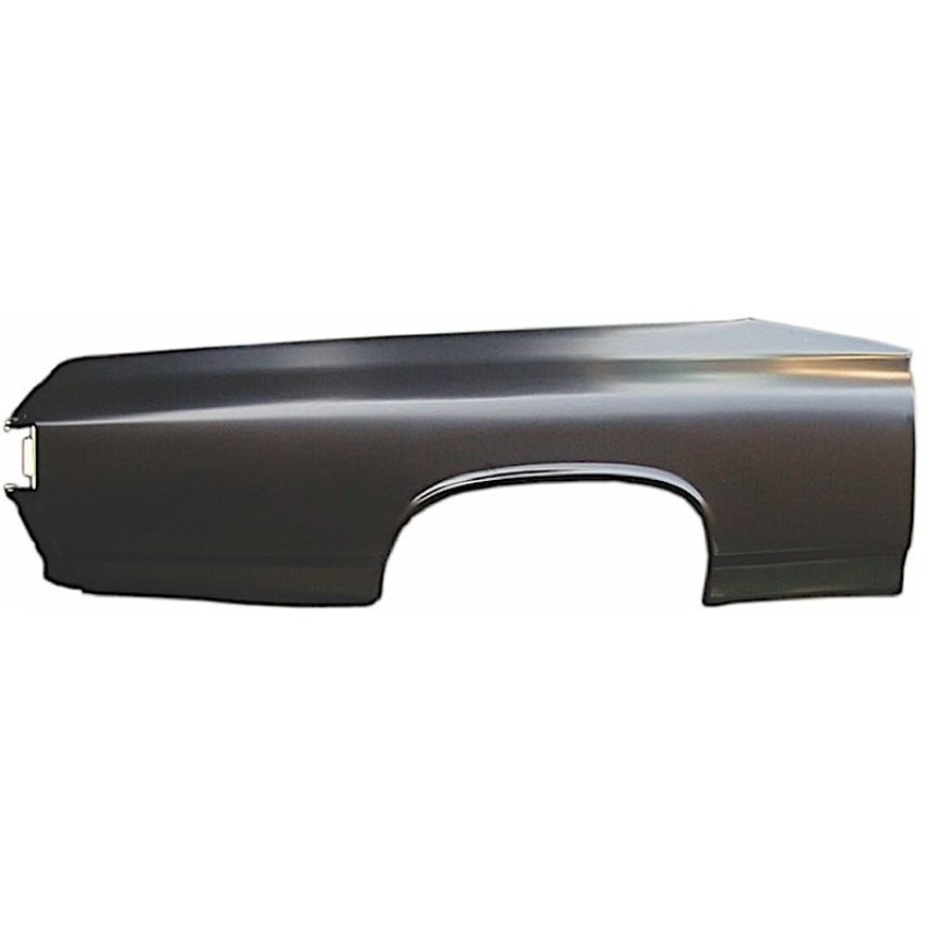 RH QUARTER PNL SKIN 2DR EL CAMINO/SPRINT 68-72 (CUT OUT SIDEMARKER LAMP HOL ES FOR 68-69 EL CAMINO)