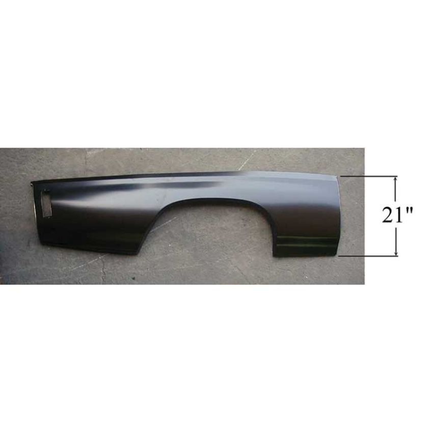 LH QUARTER PANEL SKIN LOWER HALF 2 DOOR 21 IN. X 77 IN. CHEVELLE/MALIBU 70-72